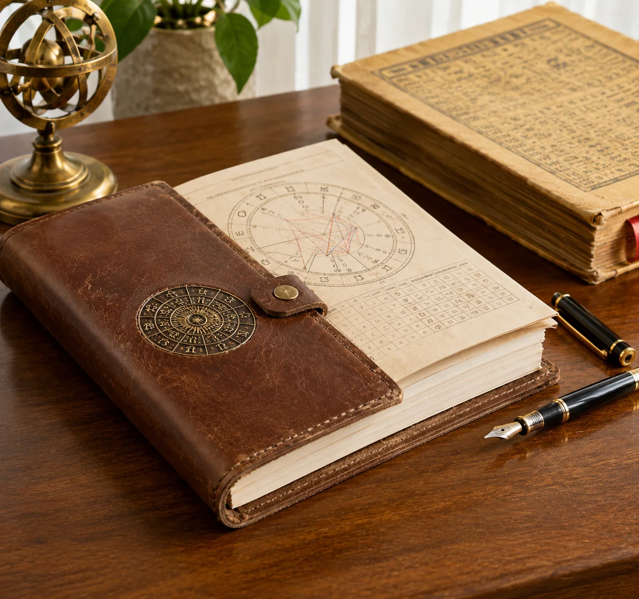 Astrology Almanac Desk Still Life