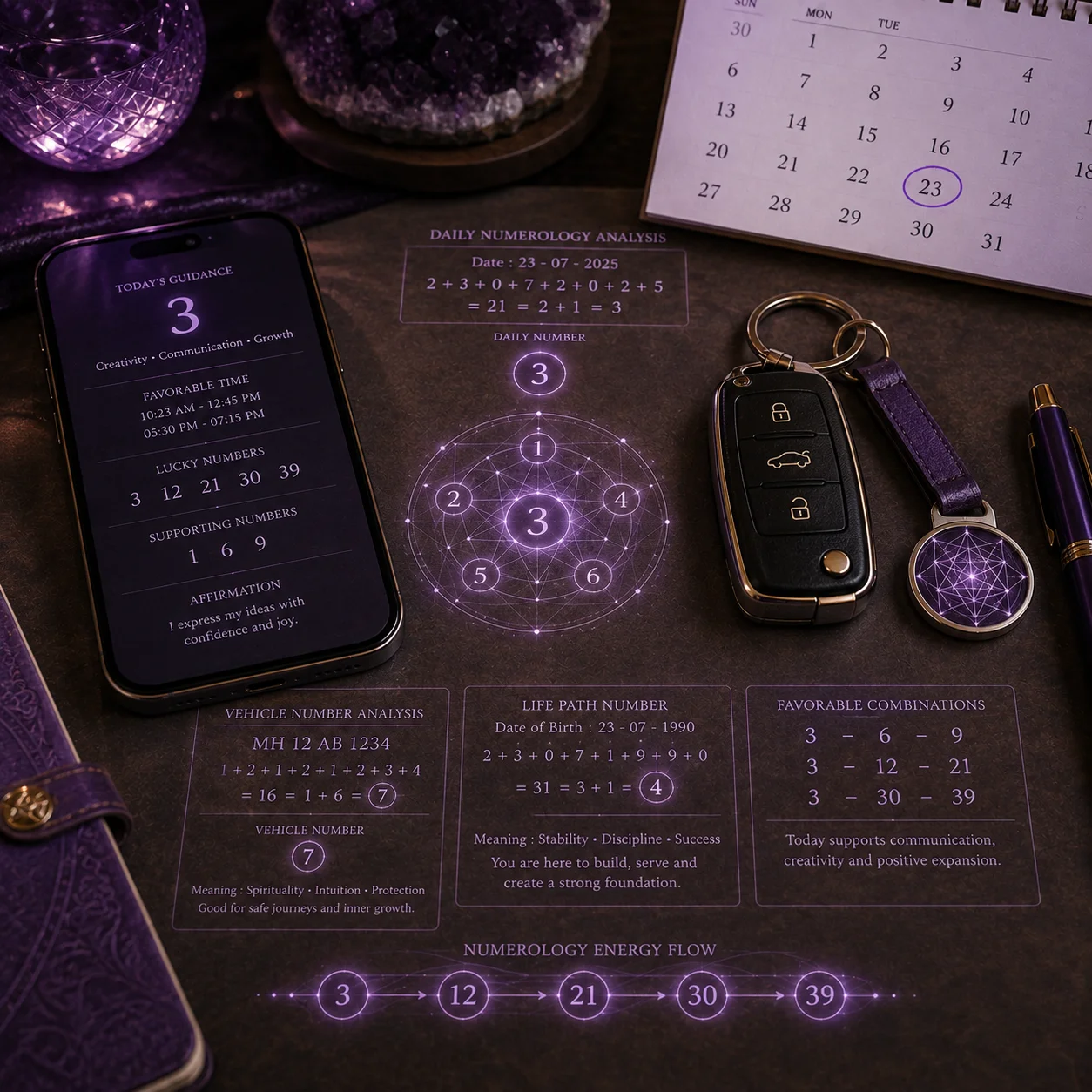 Phone & Vehicle Numerology