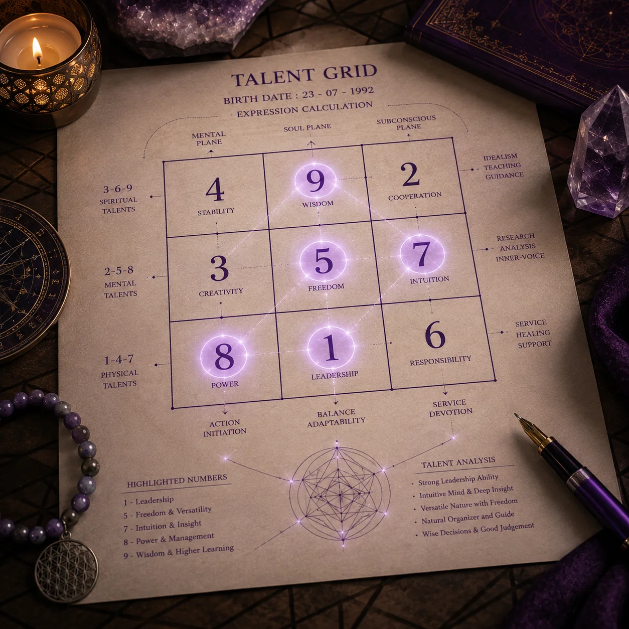 Destiny & Expression Numbers